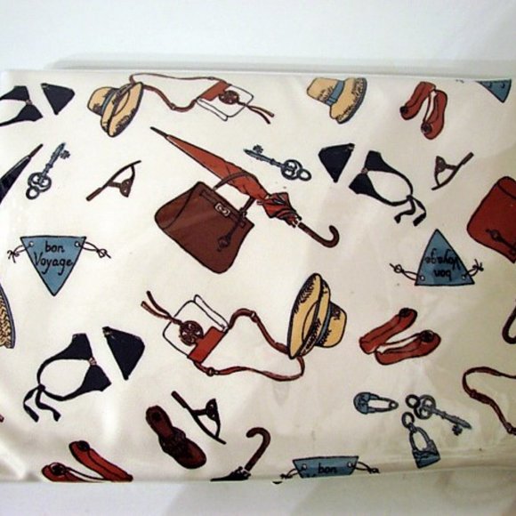 TORY BURCH PRINT BON VOYAGE CLUTCH - Picture 5 of 8
